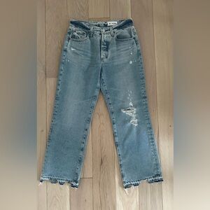 AG denim Kinsley high rise pop crop 27